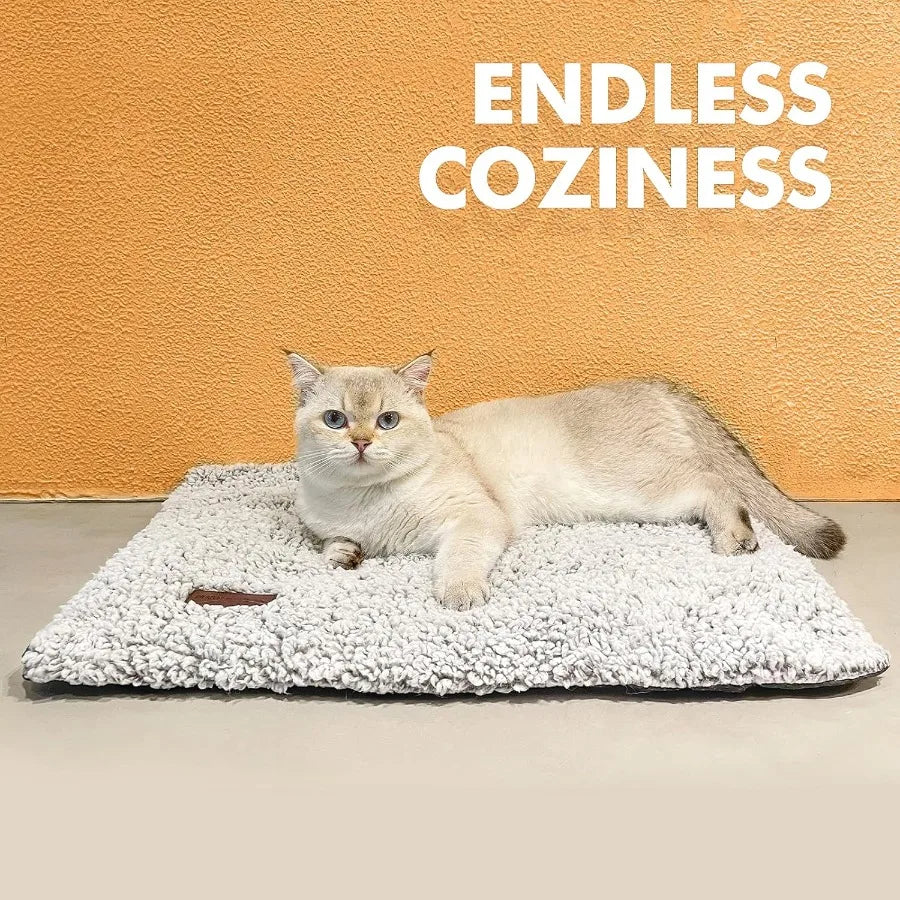 Self Warming Cat Bed Pet Mat Thermal Indoor Outdoor Use