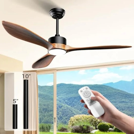 Hign-Con Concerned Ceiling Fan With Light Blades Indoor Outdoor