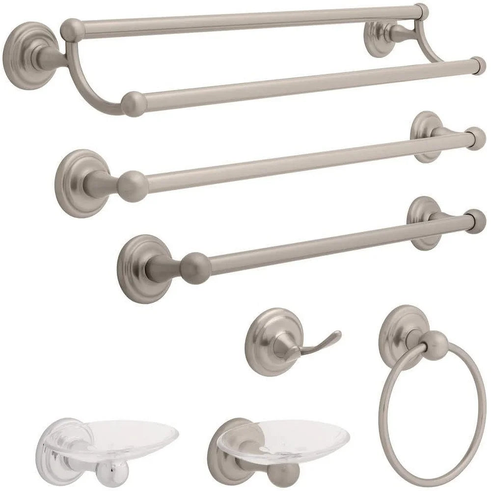 XMSJ Wall Mount Towel Bar Zinc Finish Bath Accessory