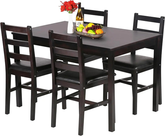 XMSJ Kitchen Table and Chairs Set for Small Spaces Plus