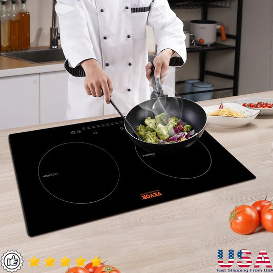 XMSJCooker Electric Cooktop Glass Touch Control 1800W