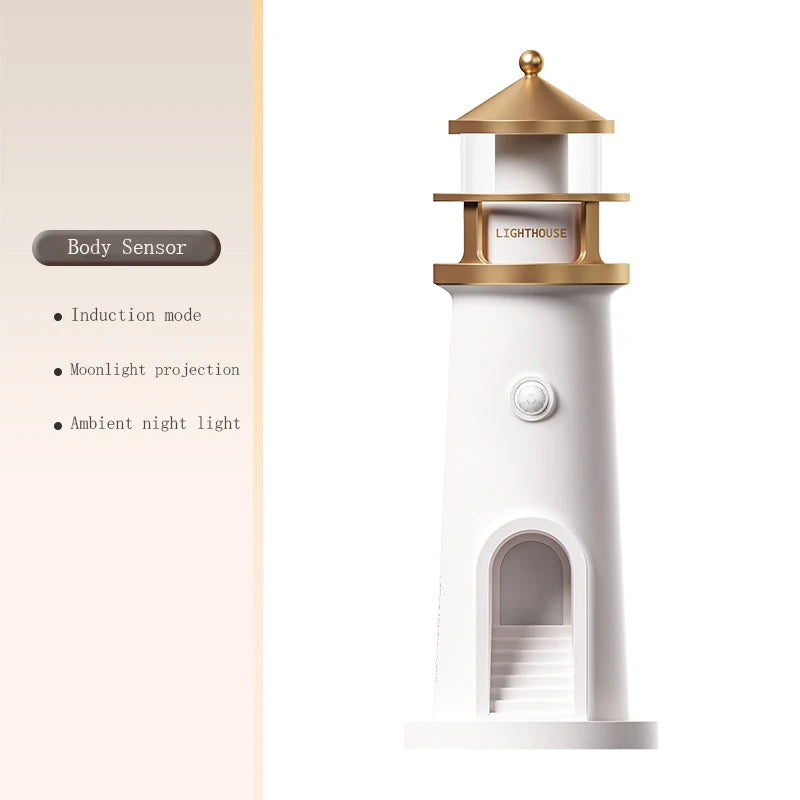 Lessdot Moon Lamp Lighthouse Night Light Bluetooth Music