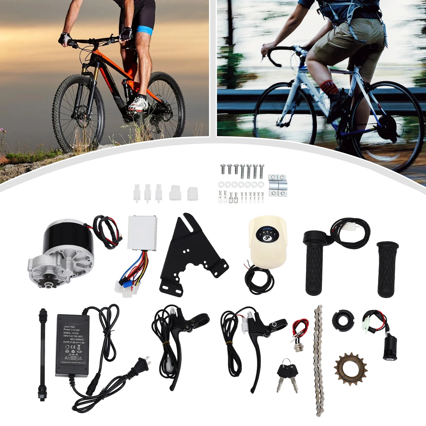 Electronic 250W Mid Kit Bicycle Ebike 24V Conversion