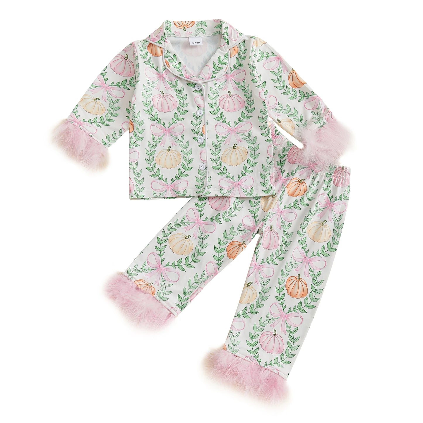 Halloween Ghost Print Pajama Set For Boys Sleepwear
