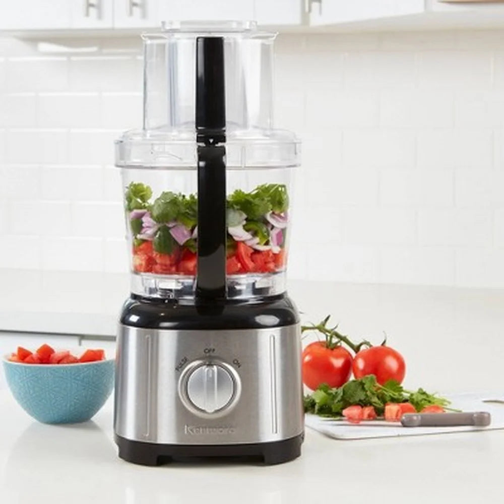 XMSJ Food Processor Chopper 500W Stainless Steel Blades