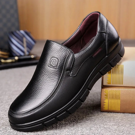 CColinican Leather Handmade Shoes for Men Breathable