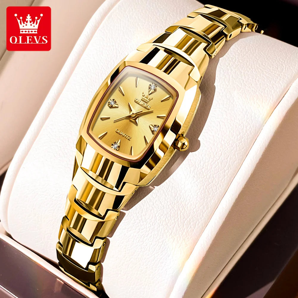 OLEVS 7006 Women Watch Diamond Tungsten Steel Luxury