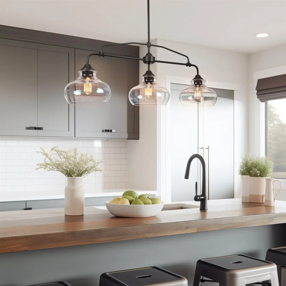 Hign-concerned Harlow Modern Farmhouse Kitchen Island Light