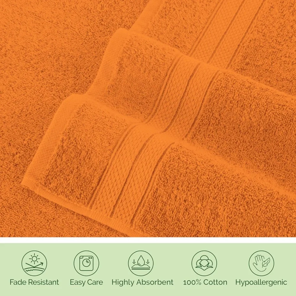 Hign-concerned Turkish Cotton 6 Piece Towel Set Fast Dry