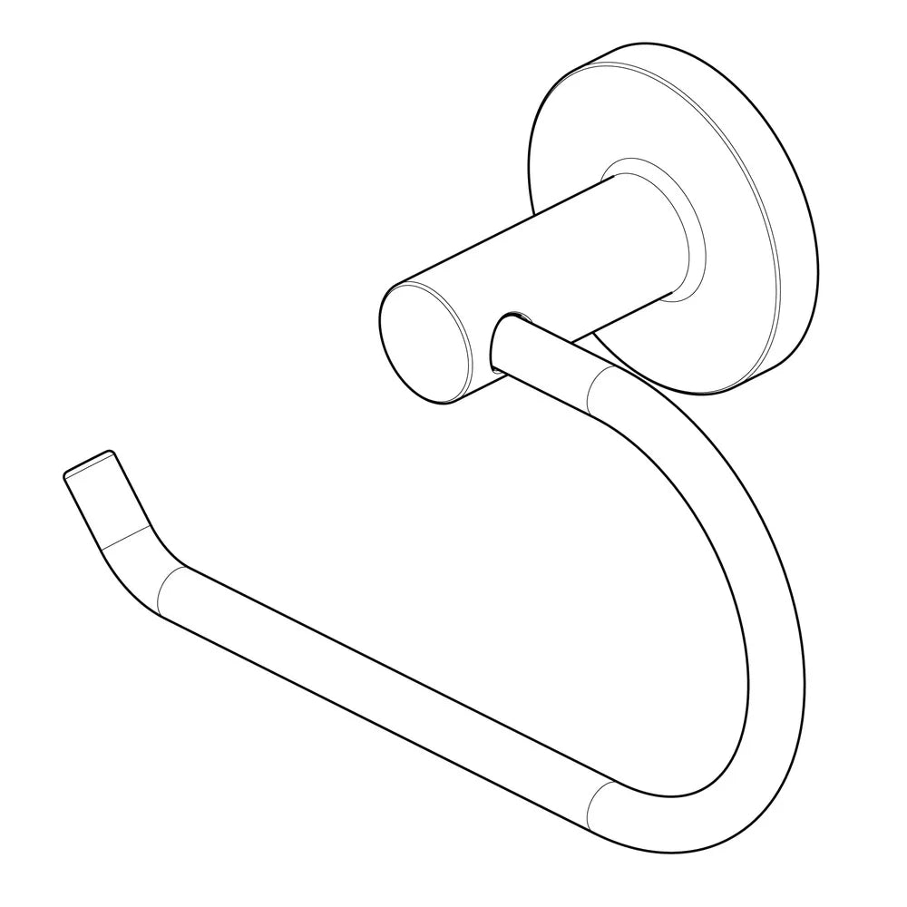 XMSJ Modern Round Toilet Paper Holder Sleek Design Durable