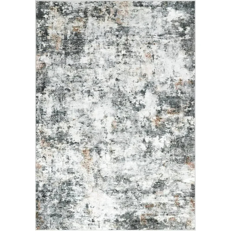 Evich Modern Abstract Washable Area Rug For Living Room