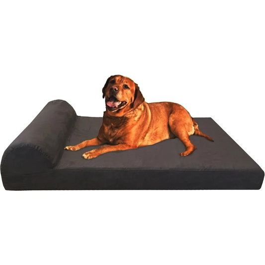 Orthopedic Gel Memory Foam Dog Bed With Waterproof Liner