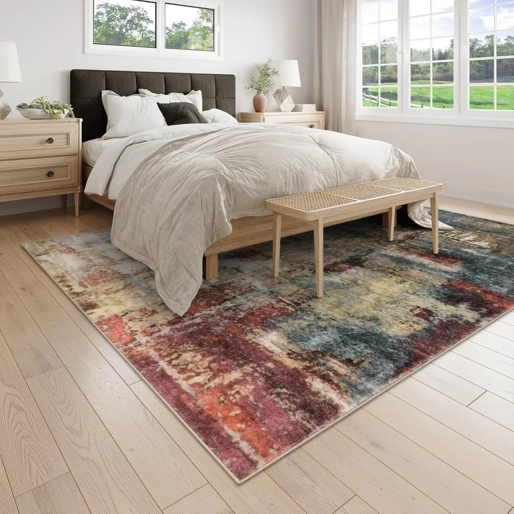 Stain Resistant Plush Nylon Rug For Modern Living Rooms
