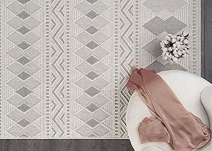 Hign Concerned Modern Rug Luxury Swirl Curved Area Rug