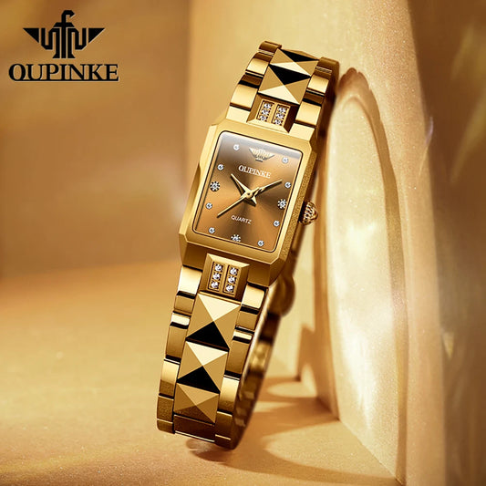 OUPINKE Japan Movement Automatic Womens Watch Tungsten