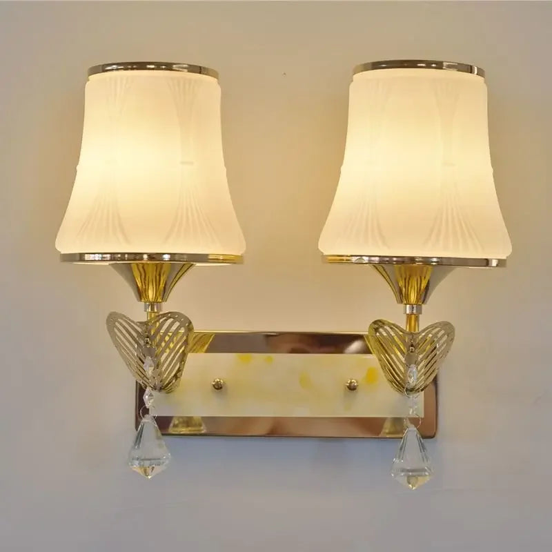 Modern Minimalist Crystal Bedside Wall Sconce Lamp E14 12W