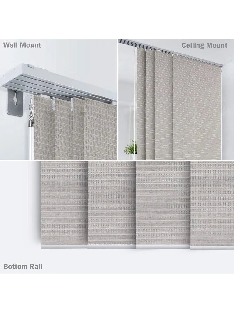 Hign-concerned Vertical Panel Track Blinds For Sliding Door