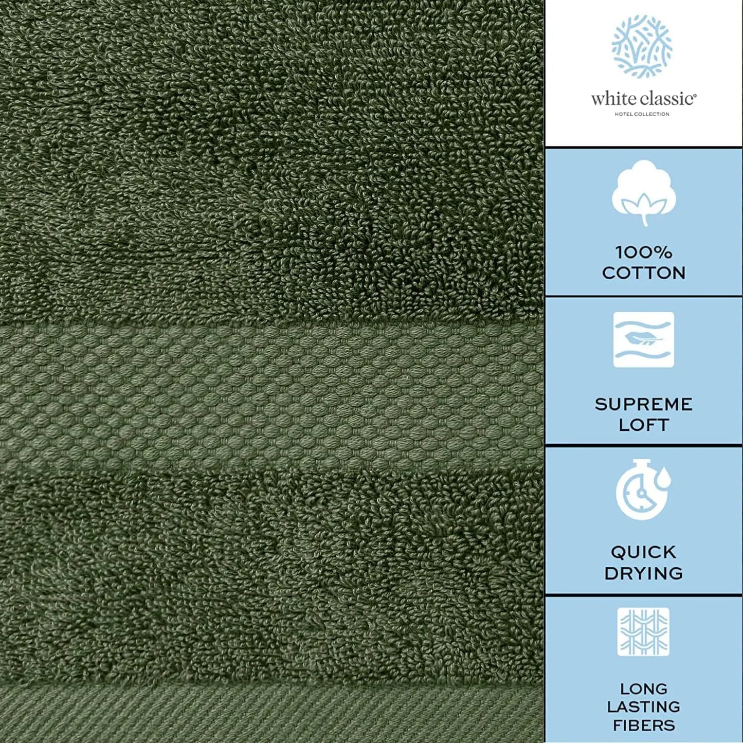 Hign-concerned 650GSM Cotton Luxury Bath Towels Premium