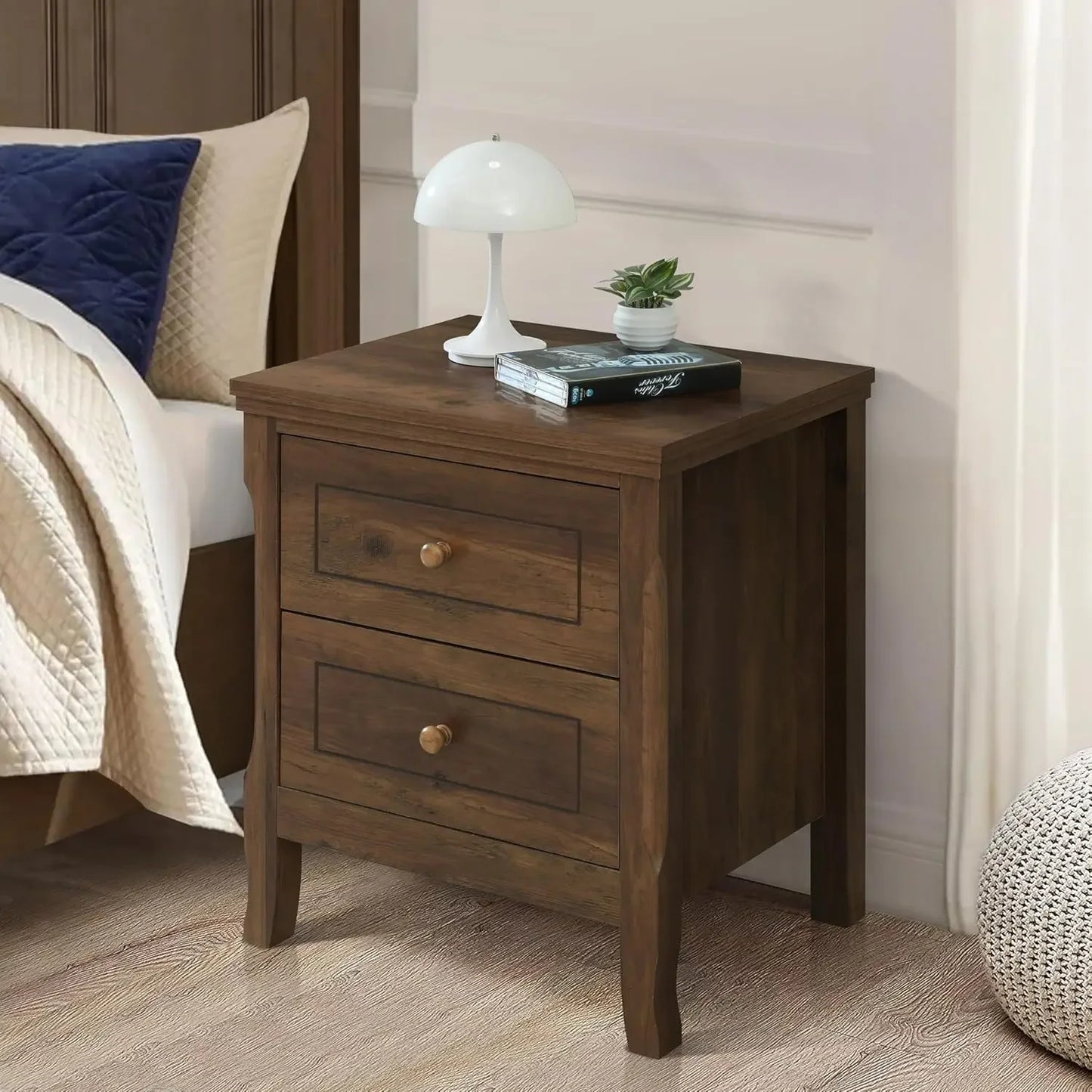 Guangbai Porter Nightstand Set of 2 Modern End Tables