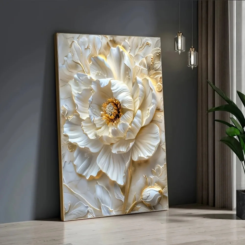 Hign-concerned Abstract Floral Canvas Prints Wall Decor