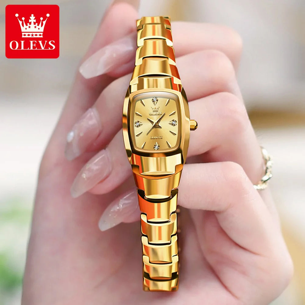 OLEVS 7006 Women Watch Diamond Tungsten Steel Luxury