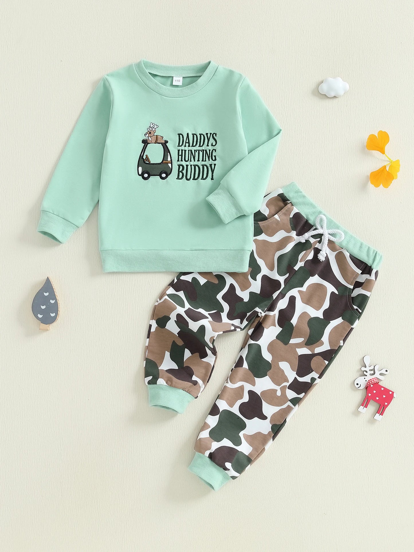 Guangdong Boys 2 Piece Cozy Graphic Tee Joggers Outfit