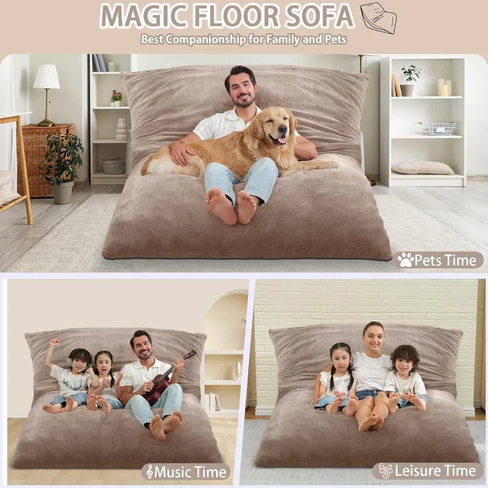 GargantuanSized 4 In 1 Bean Bag Chair With MemoryFoam