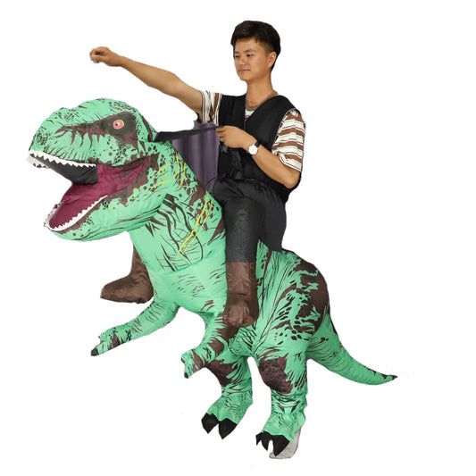 Rysotowy Halloween Inflatable Adult Ride On Dinosaur Costume