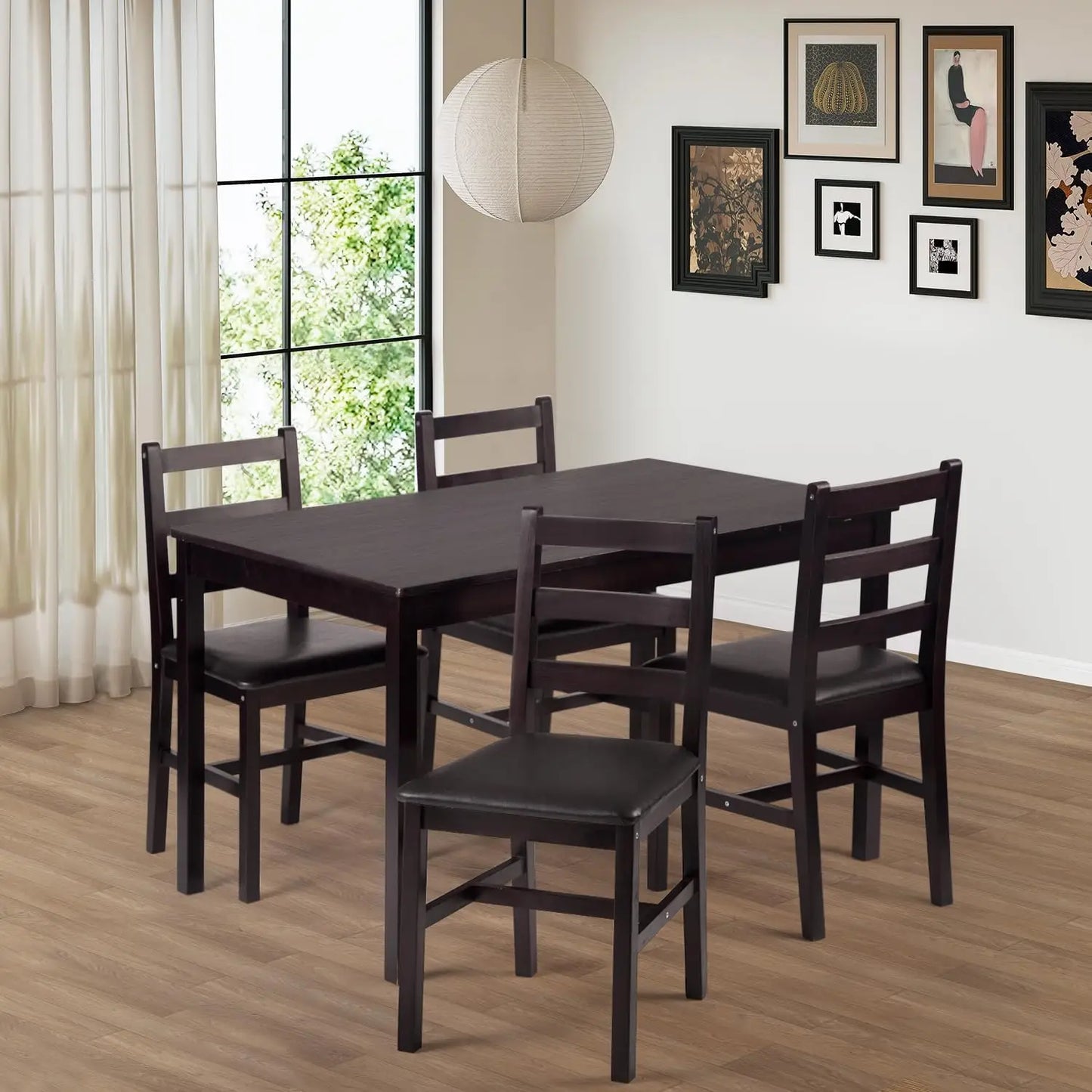 XMSJ Kitchen Table and Chairs Set for Small Spaces Plus