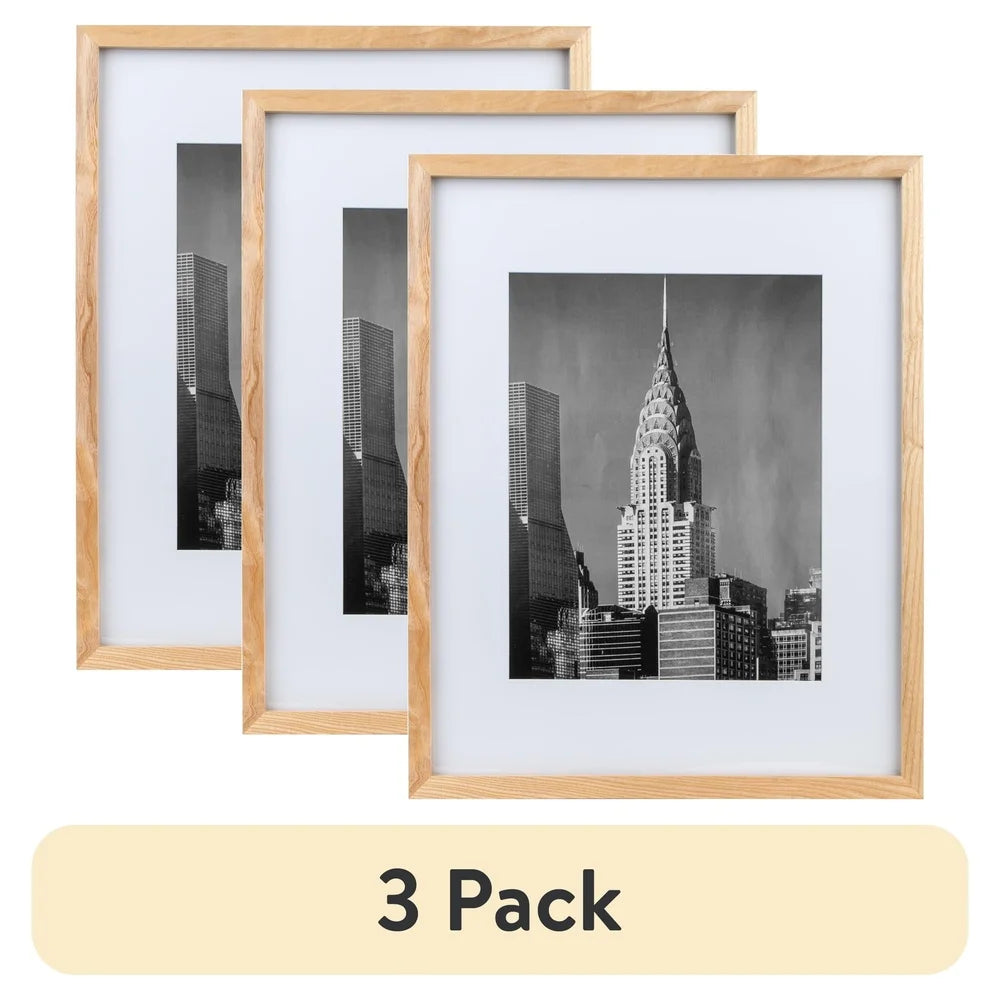 Premium Wood Gallery Frame Set Of 3 For Photos And Artwork