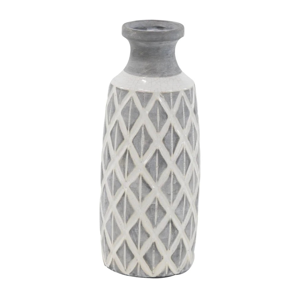 XMSJ Ceramic Vase Coastal Centerpiece Stoneware Indoor