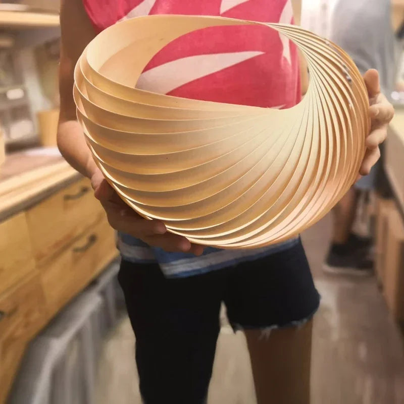 Japanese Modern Minimalist Wooden Wall Lamp Conch Sconce