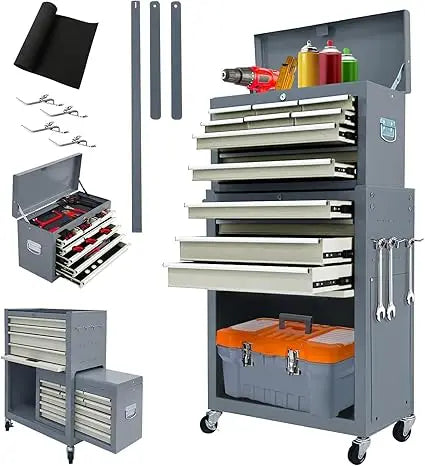 13-Drawer Rolling Tool Chest With Detachable Chests Lock