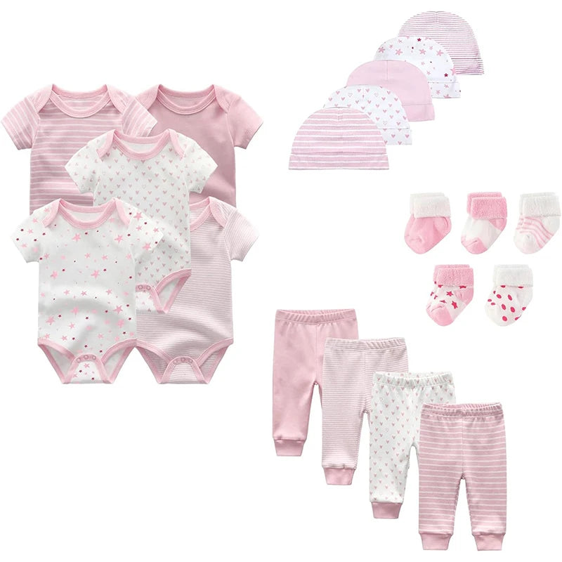 Fujian Baby Unisex Bodysuit Set 19 Pack Essentials Everyday