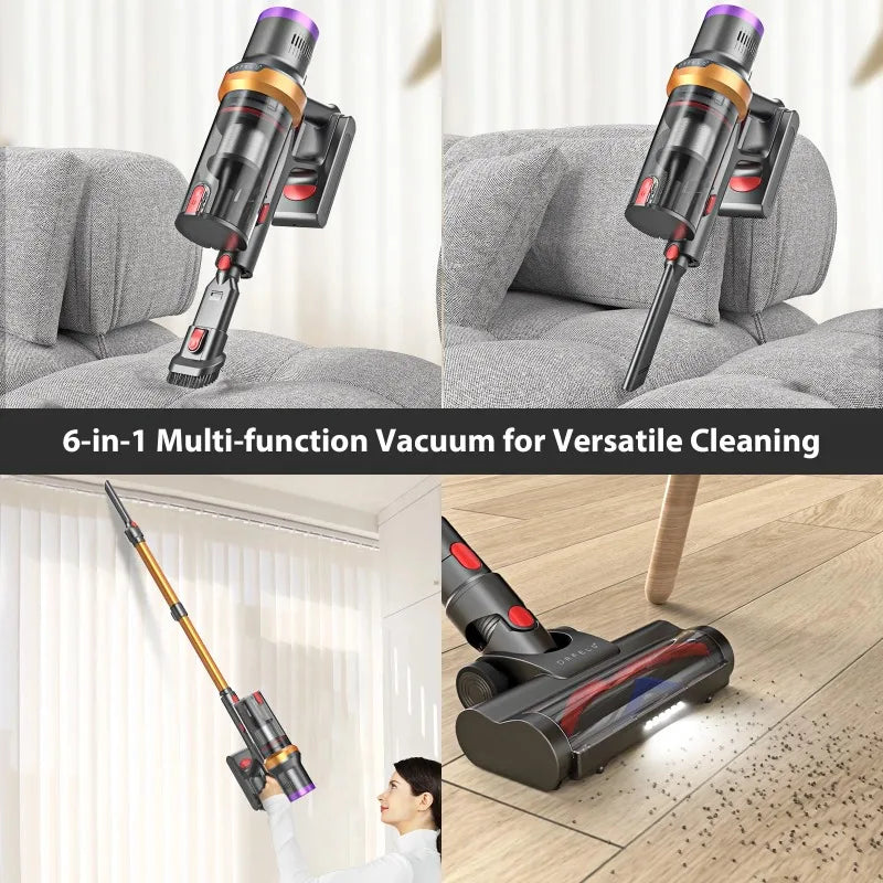 HAOYUNMA Cordless Vacuum Cleaner 6 In 1 Lightweight Stick