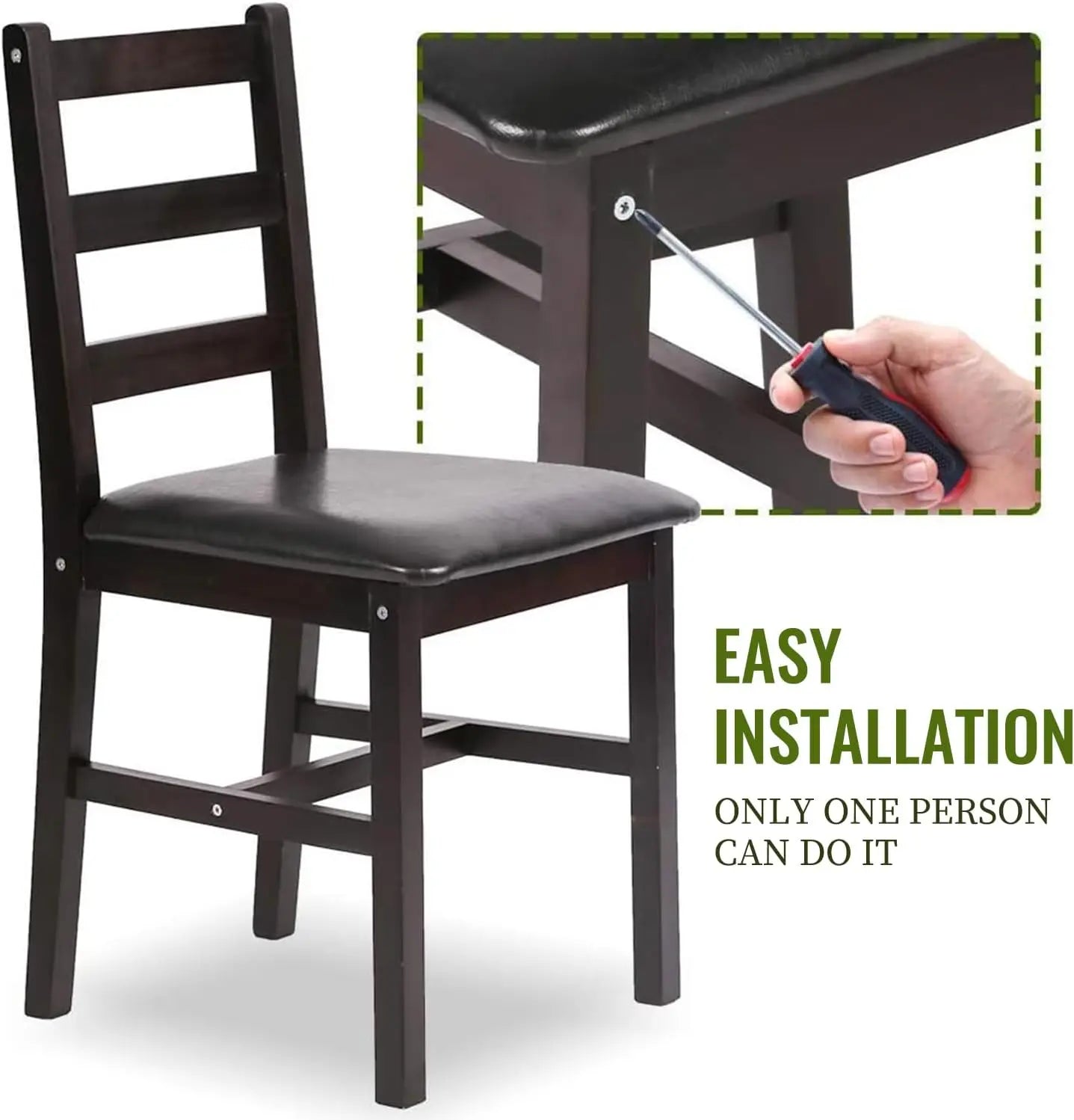 XMSJ Kitchen Table and Chairs Set for Small Spaces Plus
