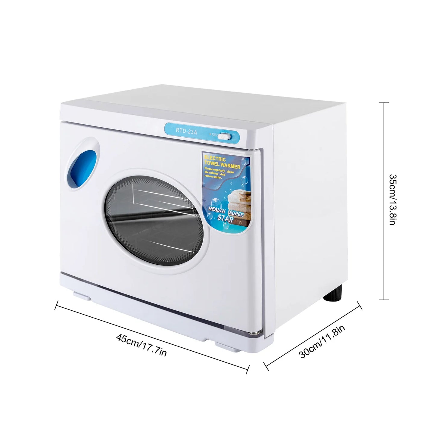 Hign-concerned Hot Towel Warmer See-Through Window Cabinet