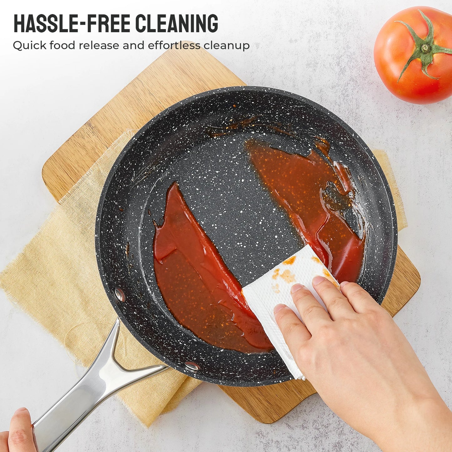 Complete Home Apparel BEZIA Induction Cookware Nonstick Set