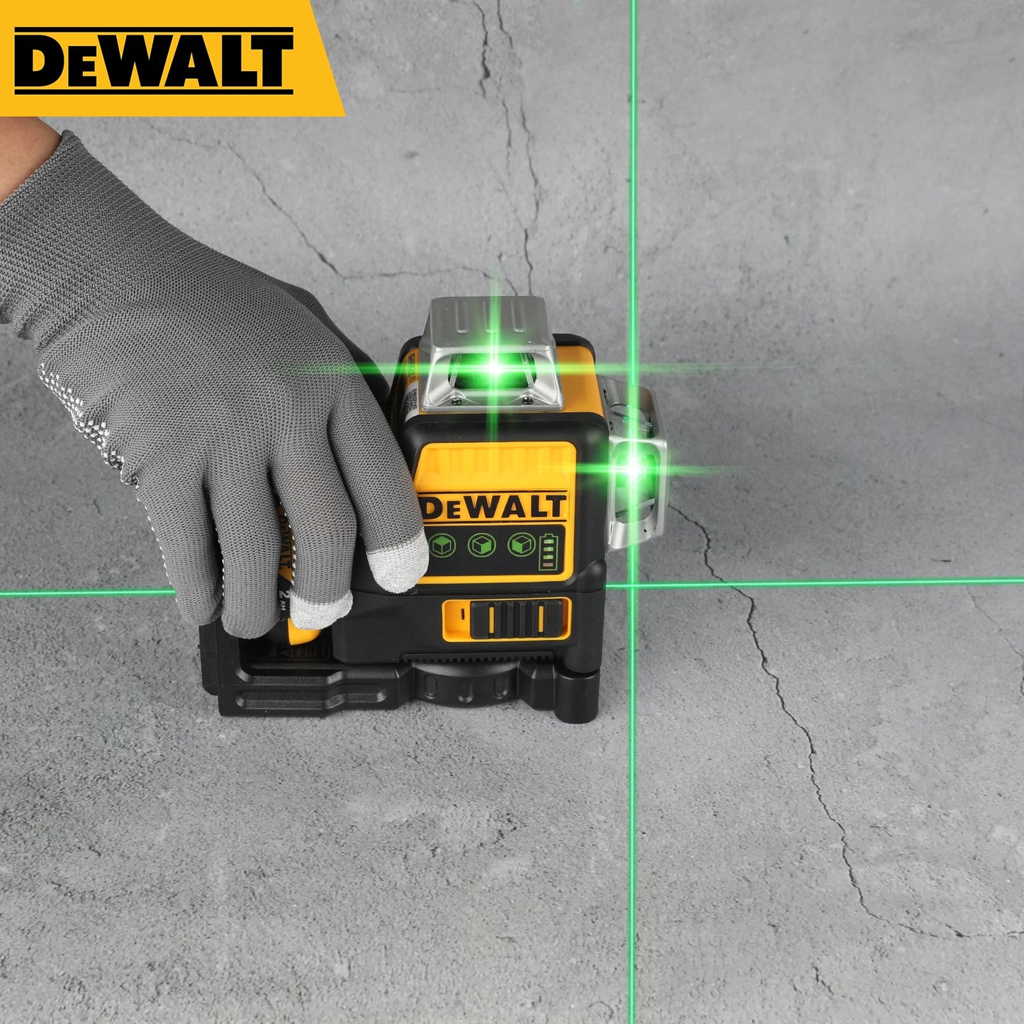 DEWALT DW089LG 12 Line Green Laser Level 360 Coverage