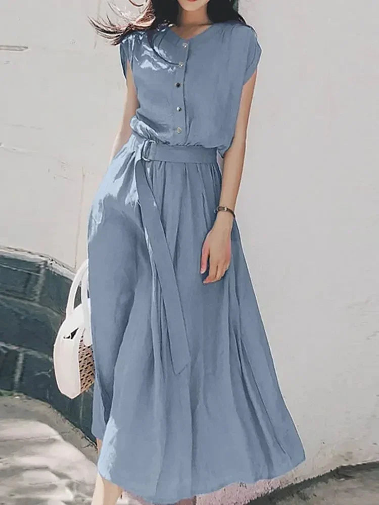 ZANZEACN Women Elegant Summer Sundress Casual Dress