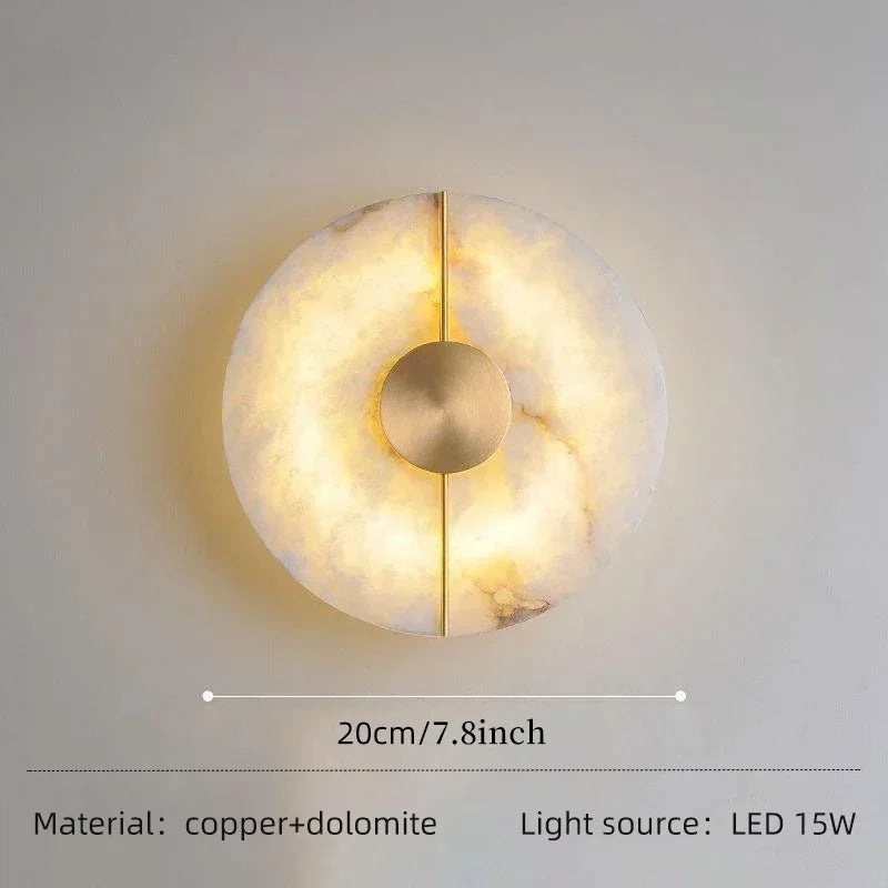 Nordic Marble Wall Lamp LED Sconce For Living Room