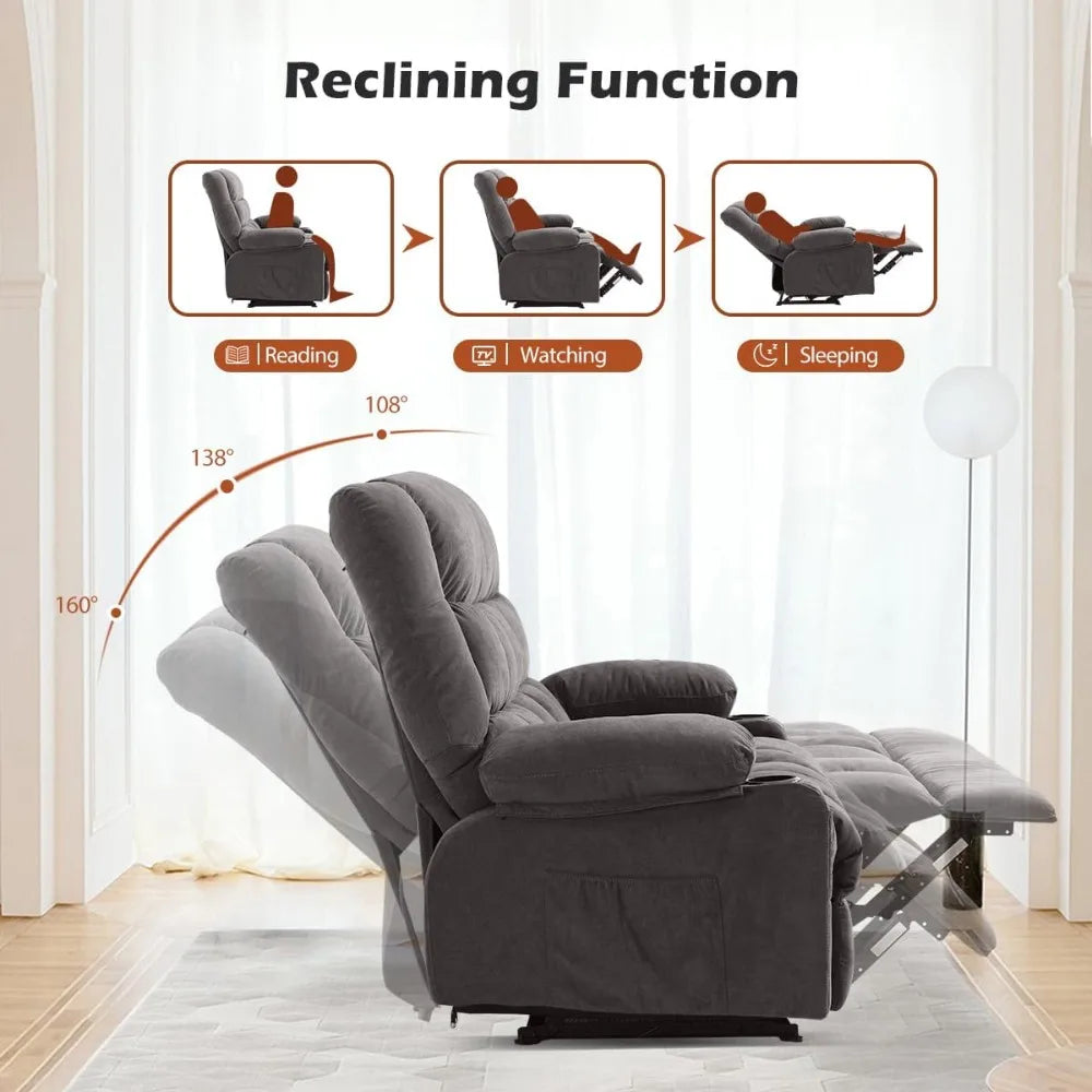 Complete Home and Apparel Recliner Loveseat Cup Holders