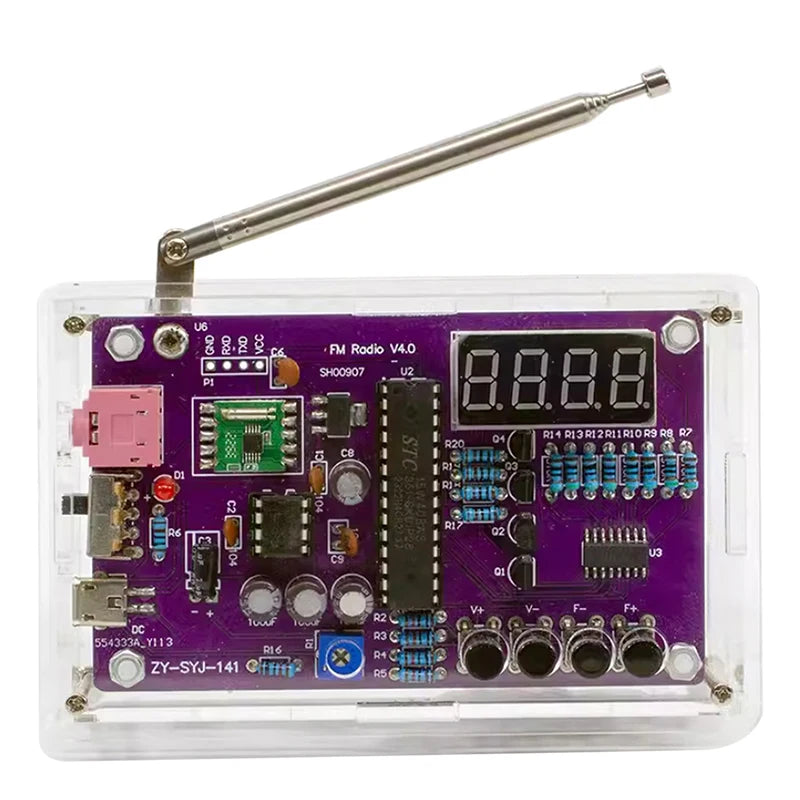 DIY FM Radio Kit RDA5807S Adjustable Frequency 87 108 MHz