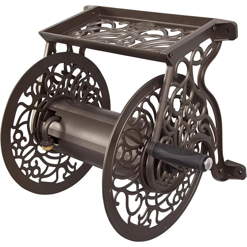Hign-concerned Outdoor Cast Aluminum Wall Mount Hose Reel