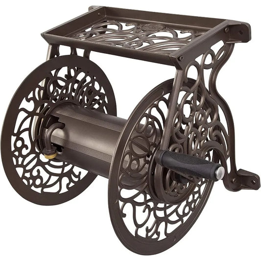 Hign-concerned Outdoor Cast Aluminum Wall Mount Hose Reel