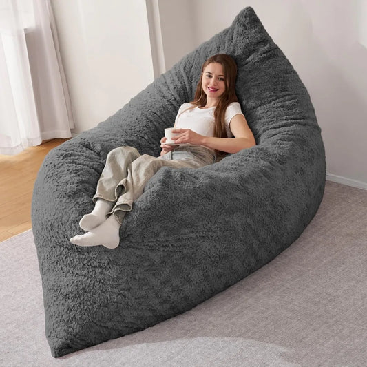 4 in 1 Giant Memory Foam Bean Bag Sofa Chair for Adults