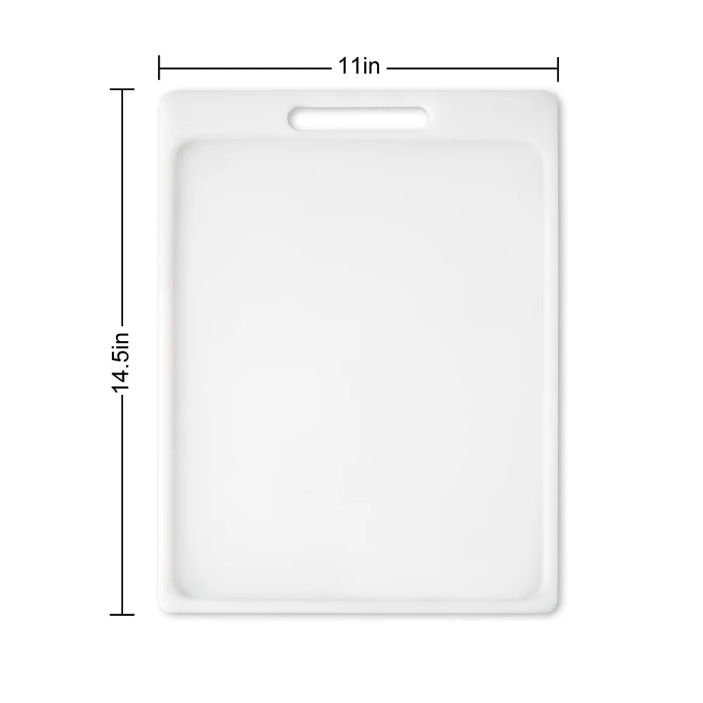 XMSJ Non Slip Cutting Board With Juice Groove Easy Clean