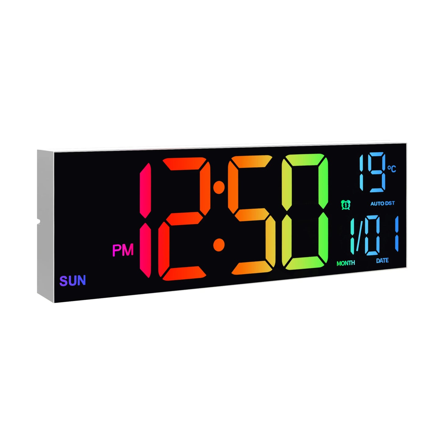 Hignconcerned Digital Wall Clock With Large LED Display