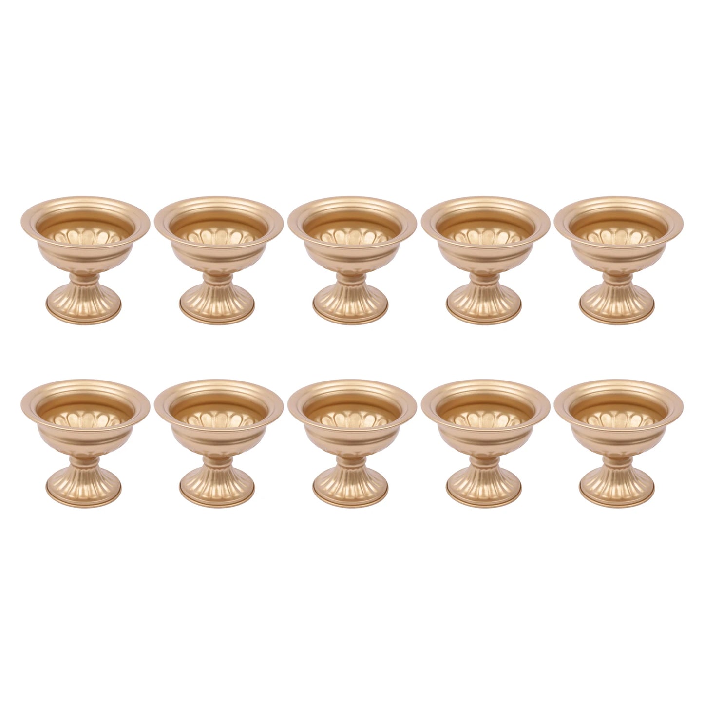 Complete Home and Apparel Metal Trumpet Vases for Wedding