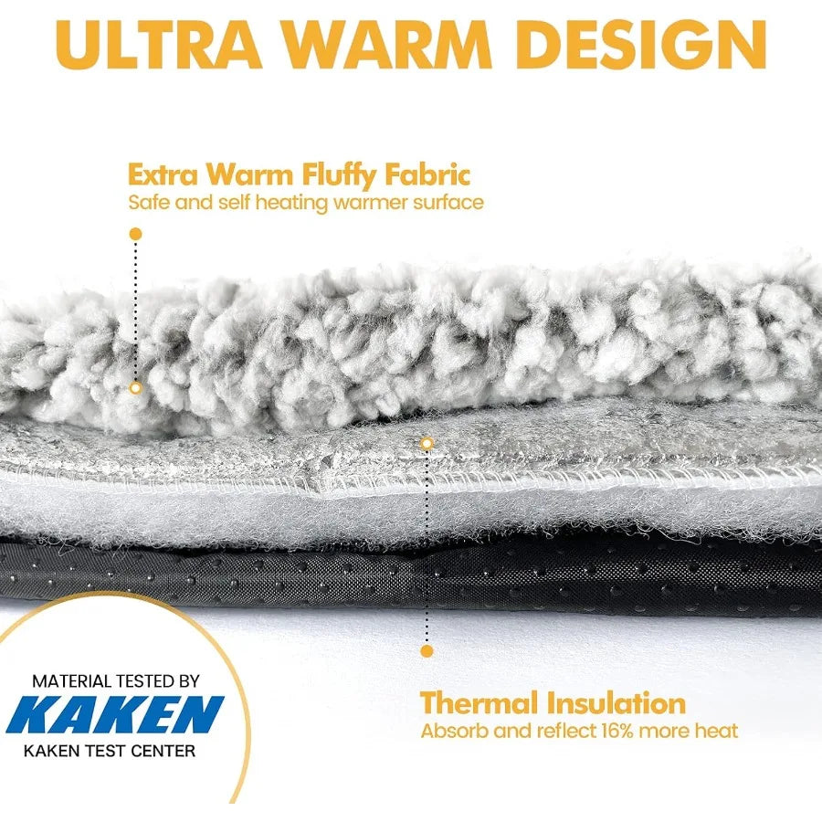 Self Warming Cat Bed Pet Mat Thermal Indoor Outdoor Use
